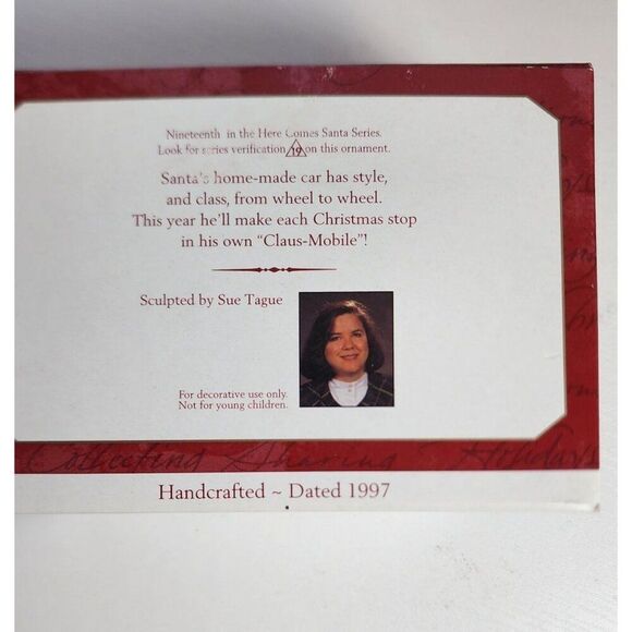 Hallmark Vintage Christmas Ornament The Claus-Mobile Here Comes Santa Series Dat - Picture 2 of 4
